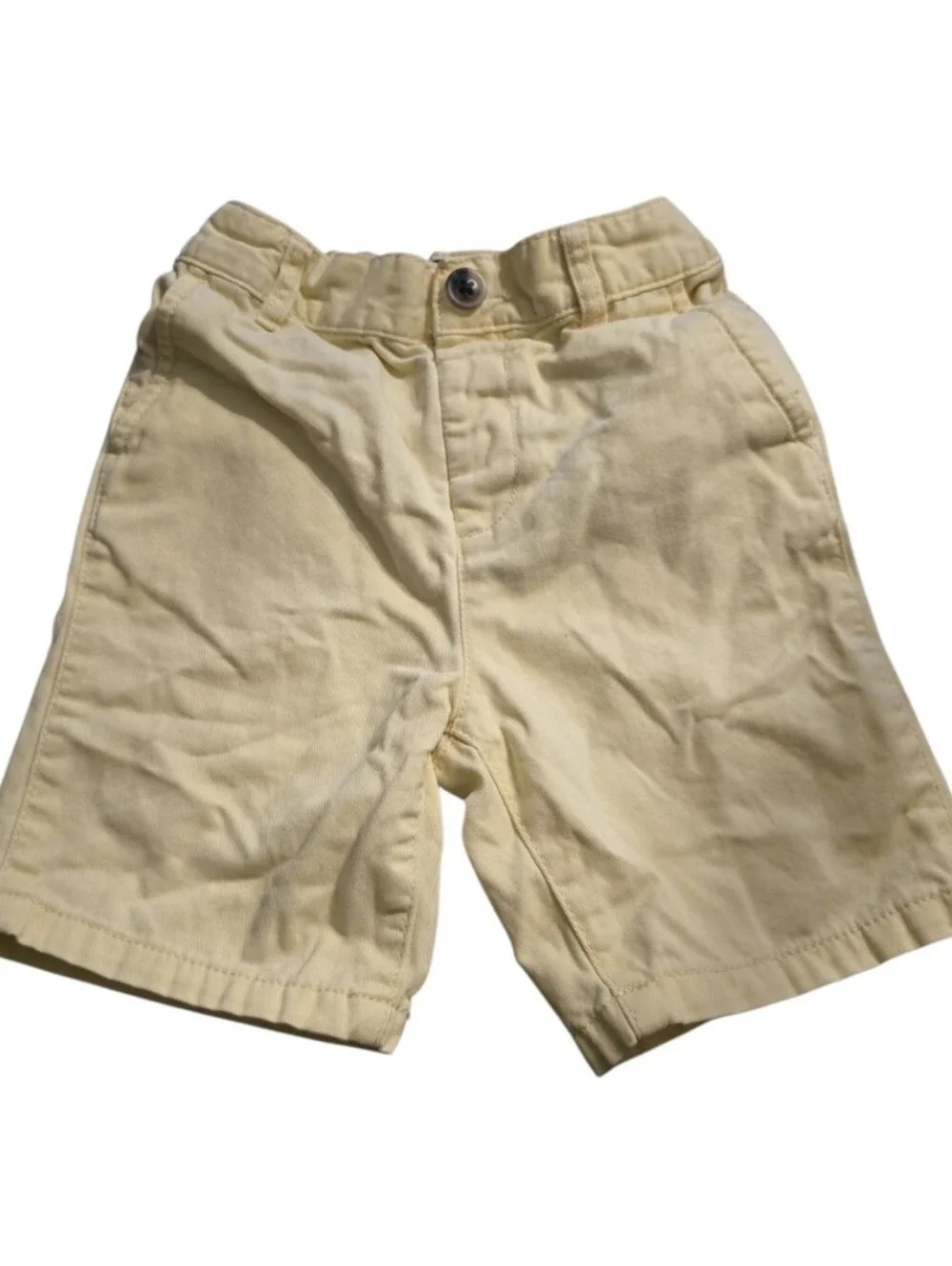 The Children's Place Light Yellow Chino Shorts Size 4T In EUC